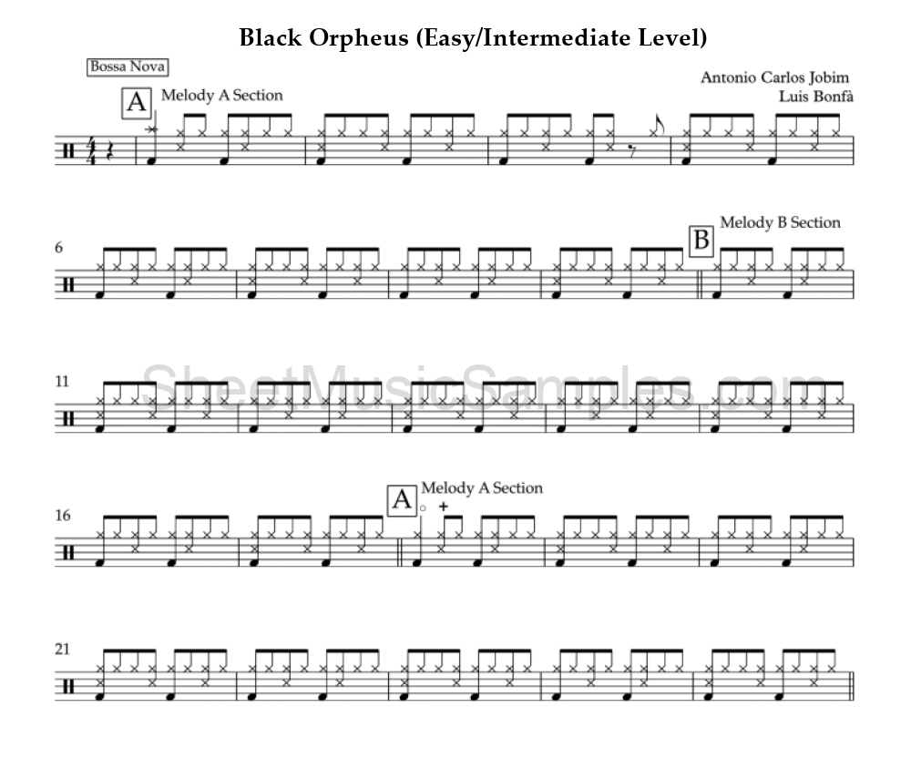 Black Orpheus (Easy/Intermediate Level)