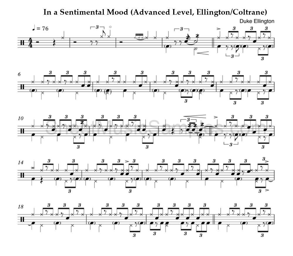 In a Sentimental Mood (Advanced Level, Ellington/Coltrane)