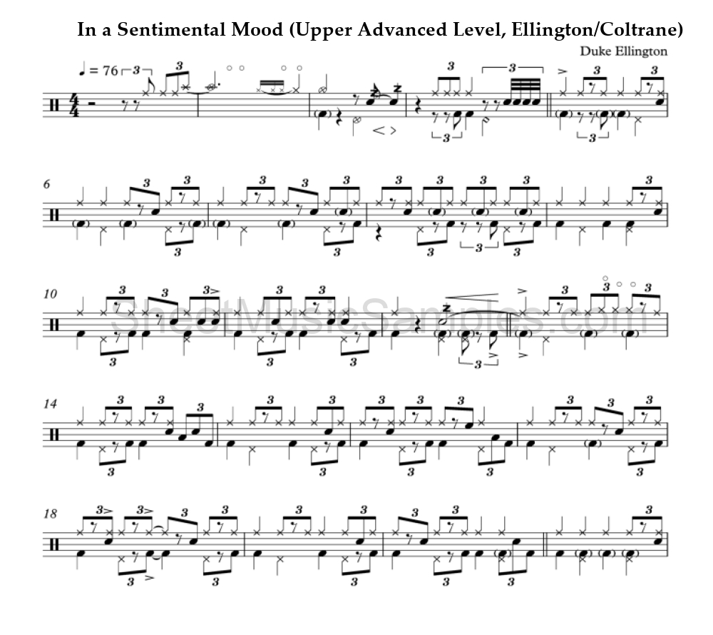 In a Sentimental Mood (Upper Advanced Level, Ellington/Coltrane)