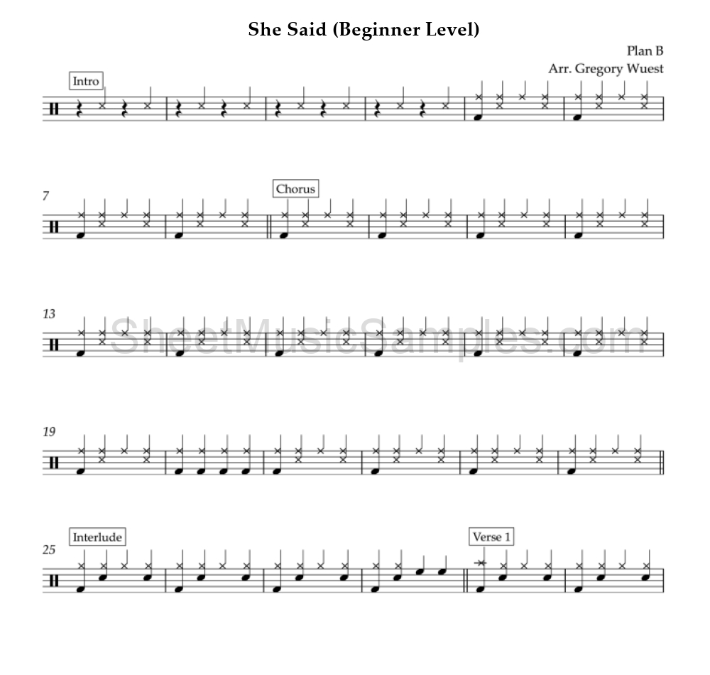 She Said (Beginner Level)