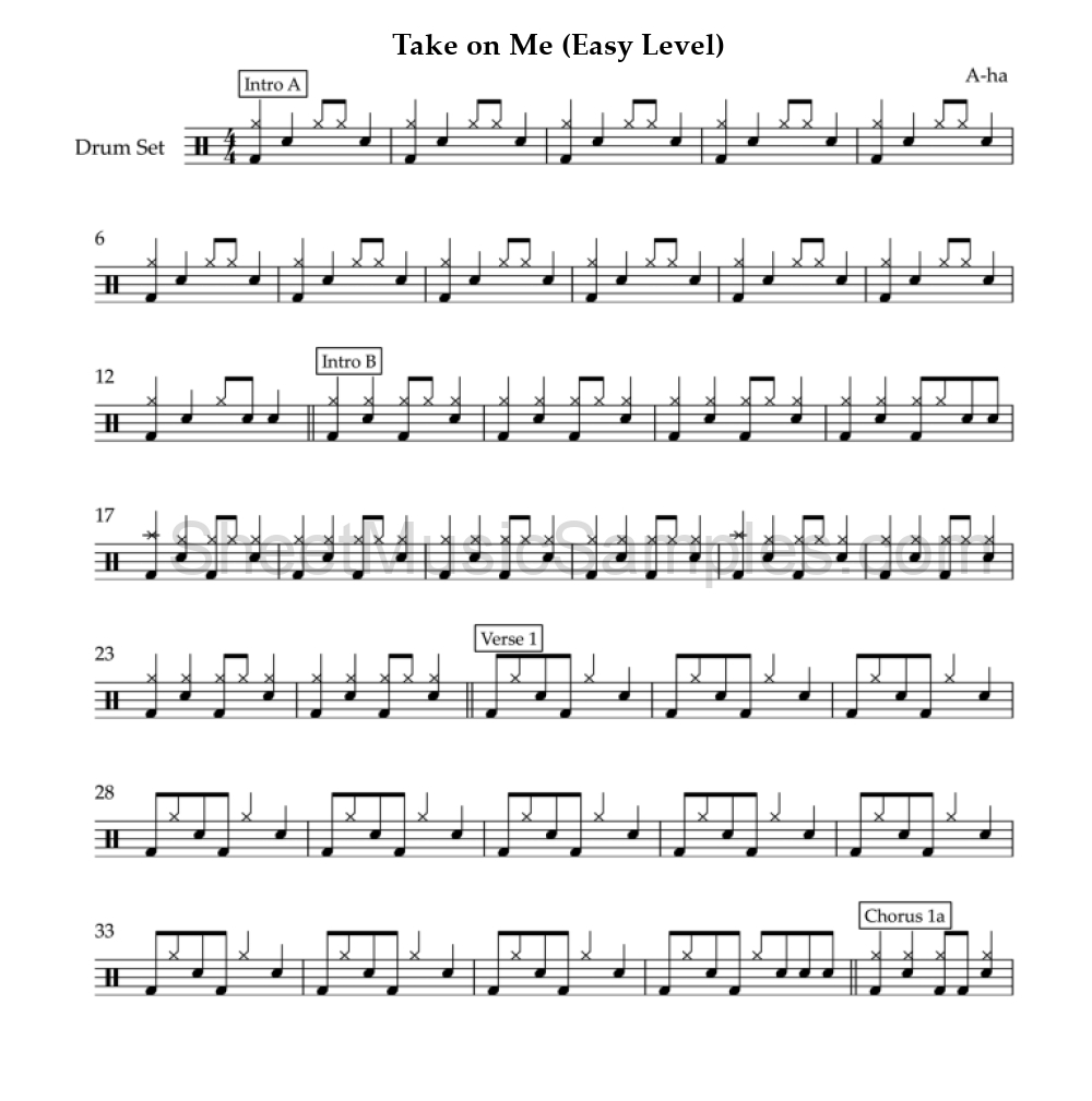 Take on Me (Easy Level)