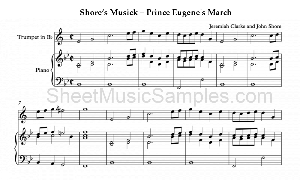 Shore’s Musick – Prince Eugene's March