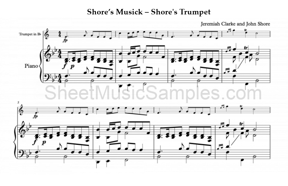 Shore’s Musick – Shore's Trumpet