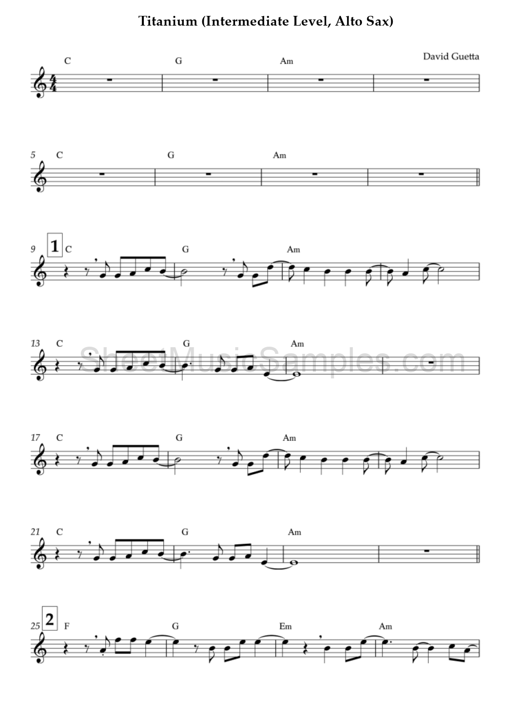 Titanium (Intermediate Level, Alto Sax)