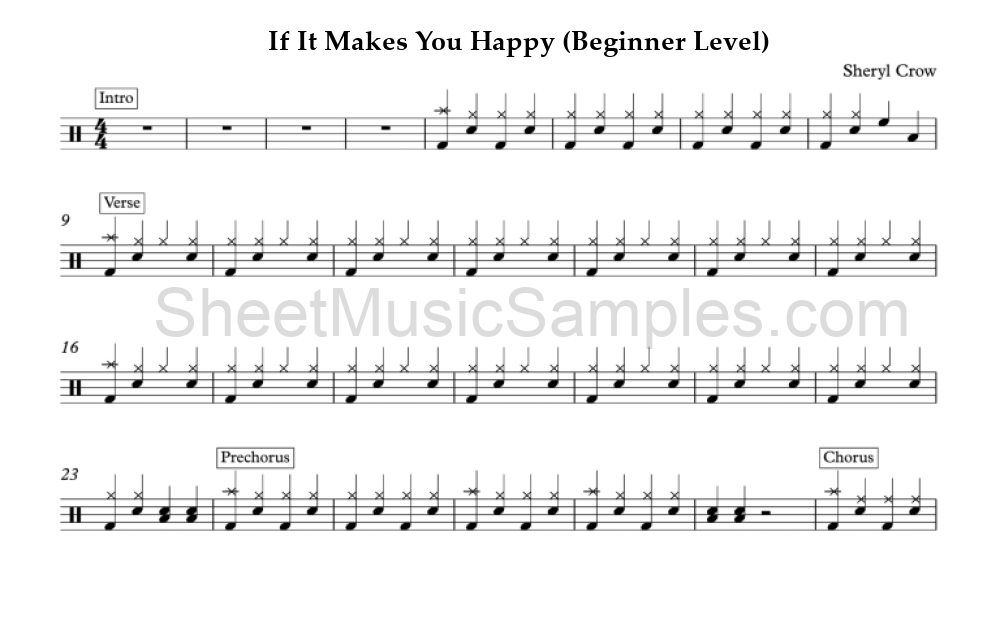 If It Makes You Happy (Beginner Level)