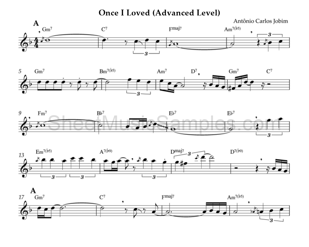 Once I Loved (Advanced Level)