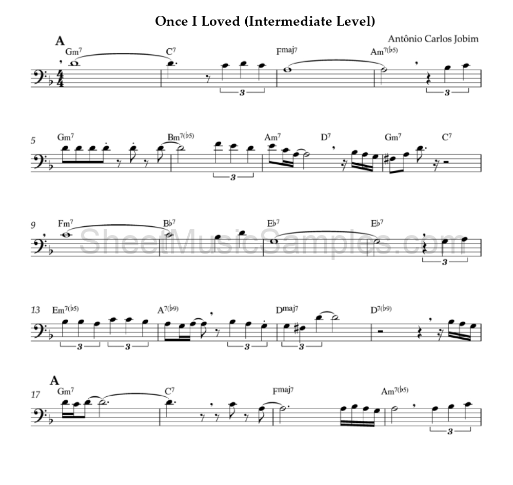 Once I Loved (Intermediate Level)