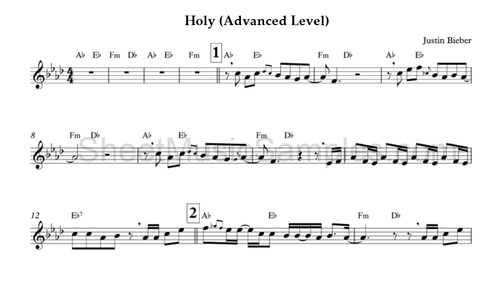 Holy (Advanced Level)