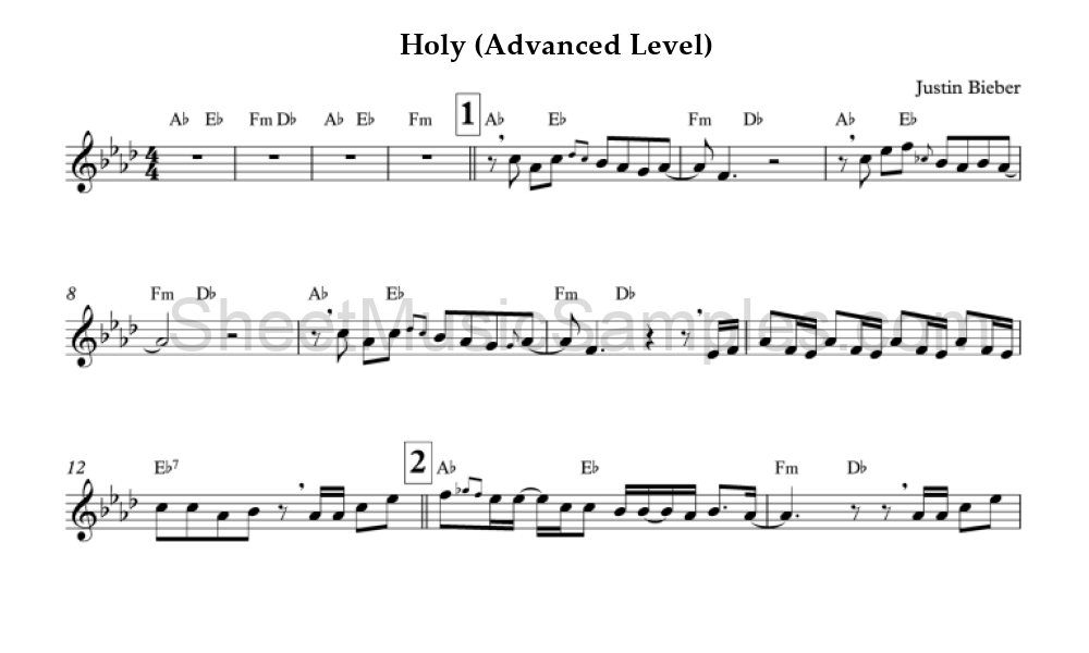 Holy (Advanced Level)