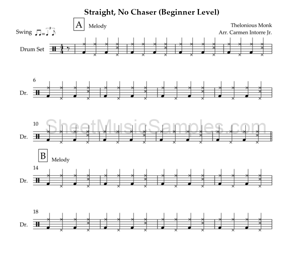 Straight, No Chaser (Beginner Level)