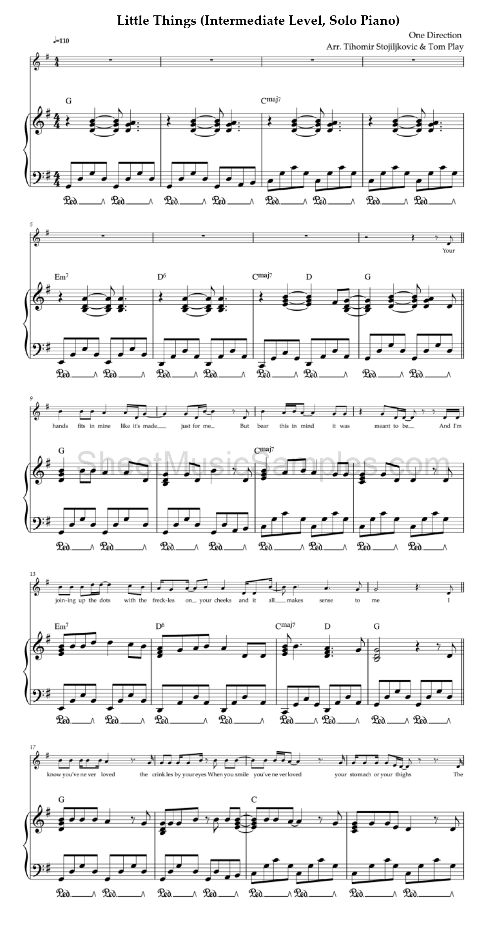 Little Things (Intermediate Level, Solo Piano)