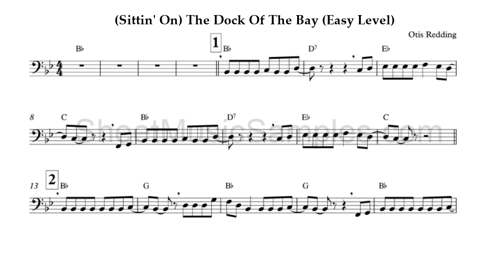 (Sittin' On) The Dock Of The Bay (Easy Level)