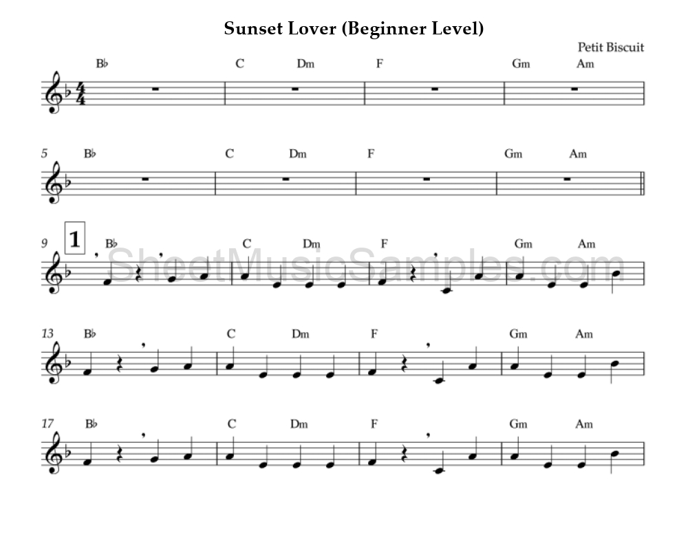 Sunset Lover (Beginner Level)