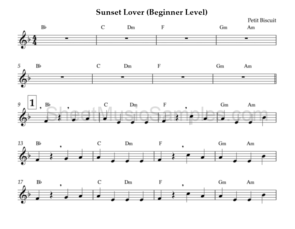 Sunset Lover (Beginner Level)