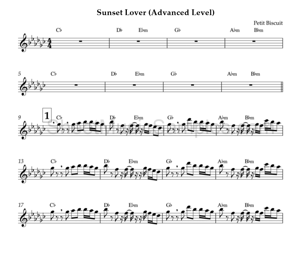 Sunset Lover (Advanced Level)