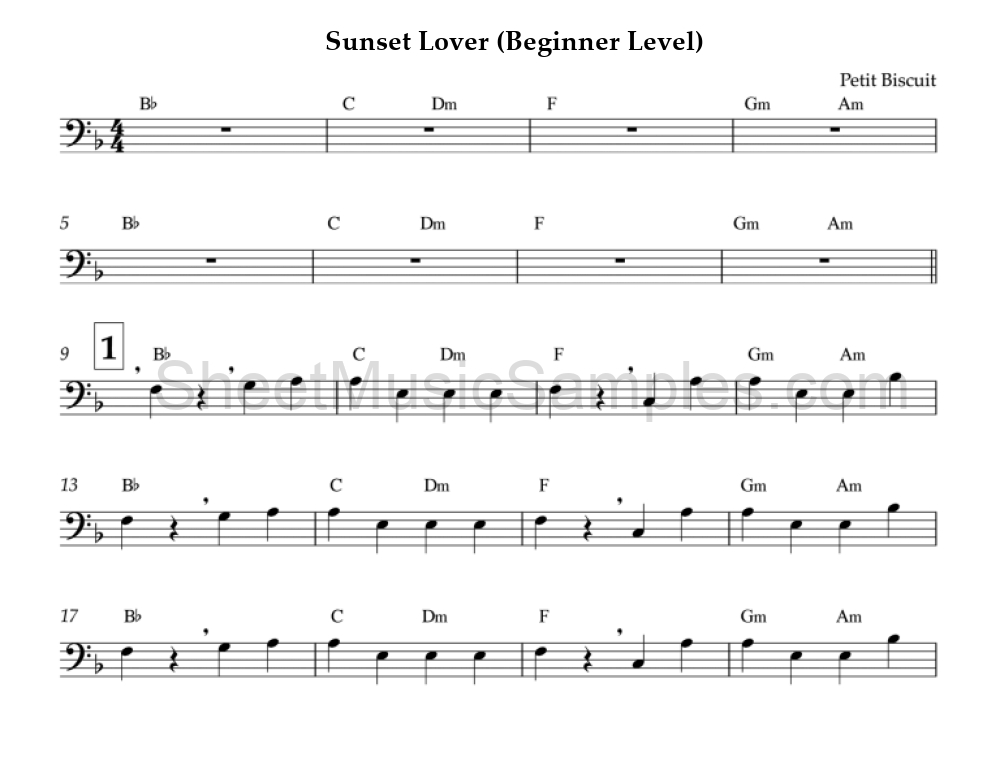 Sunset Lover (Beginner Level)