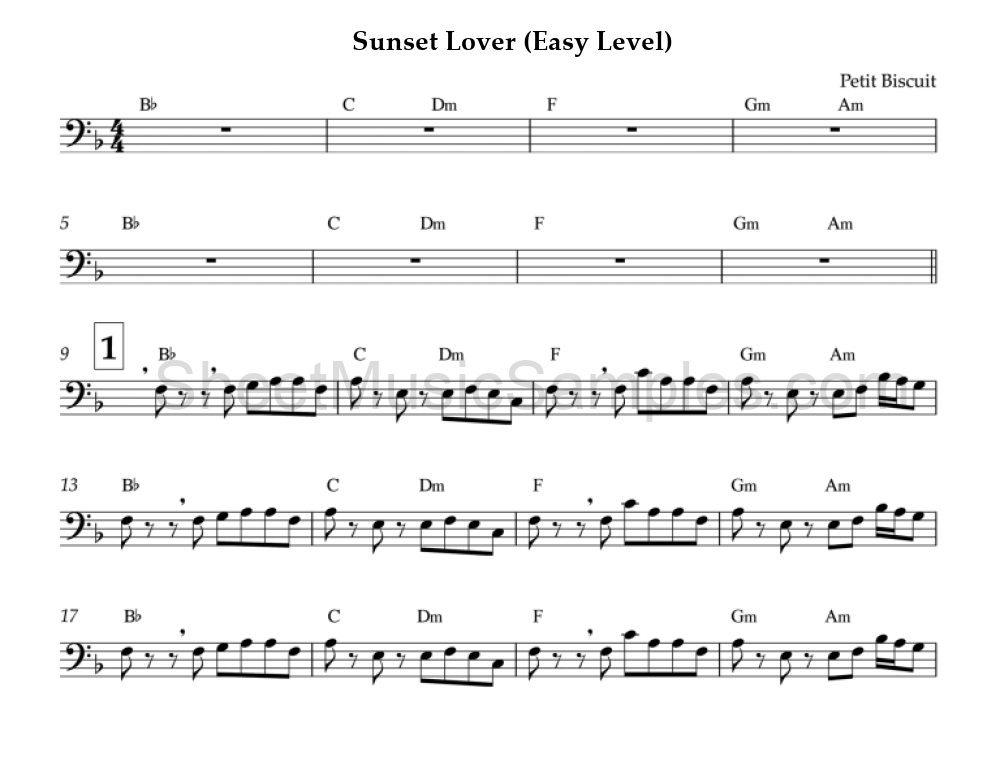 Sunset Lover (Easy Level)