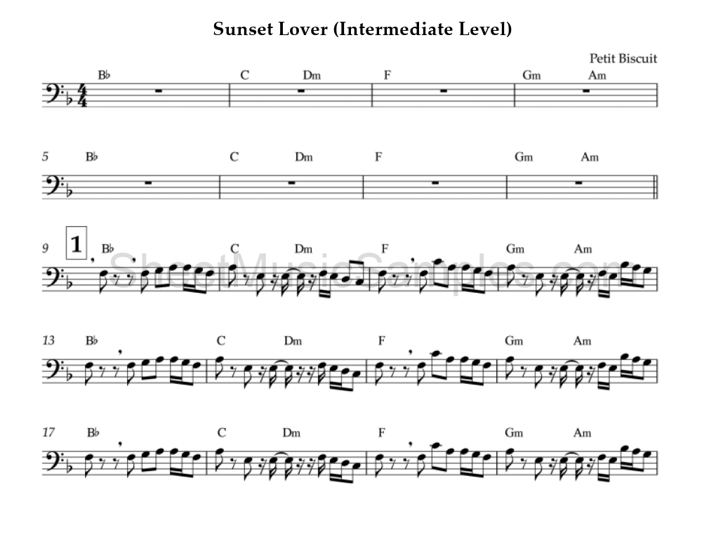 Sunset Lover (Intermediate Level)