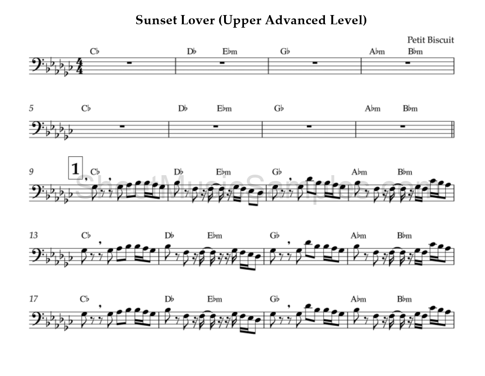 Sunset Lover (Upper Advanced Level)