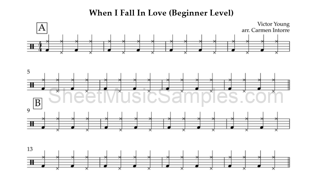 When I Fall In Love (Beginner Level)