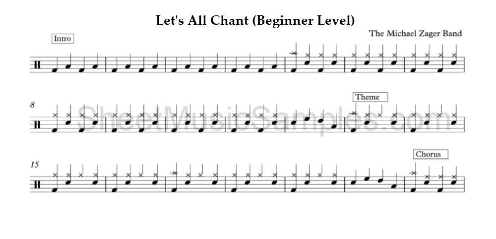 Let's All Chant (Beginner Level)