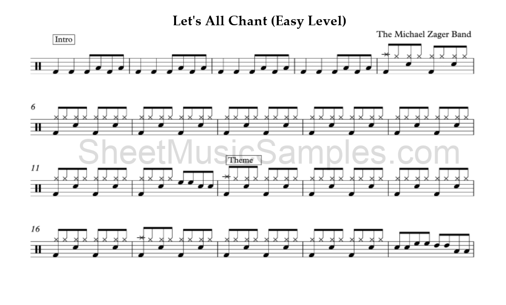 Let's All Chant (Easy Level)