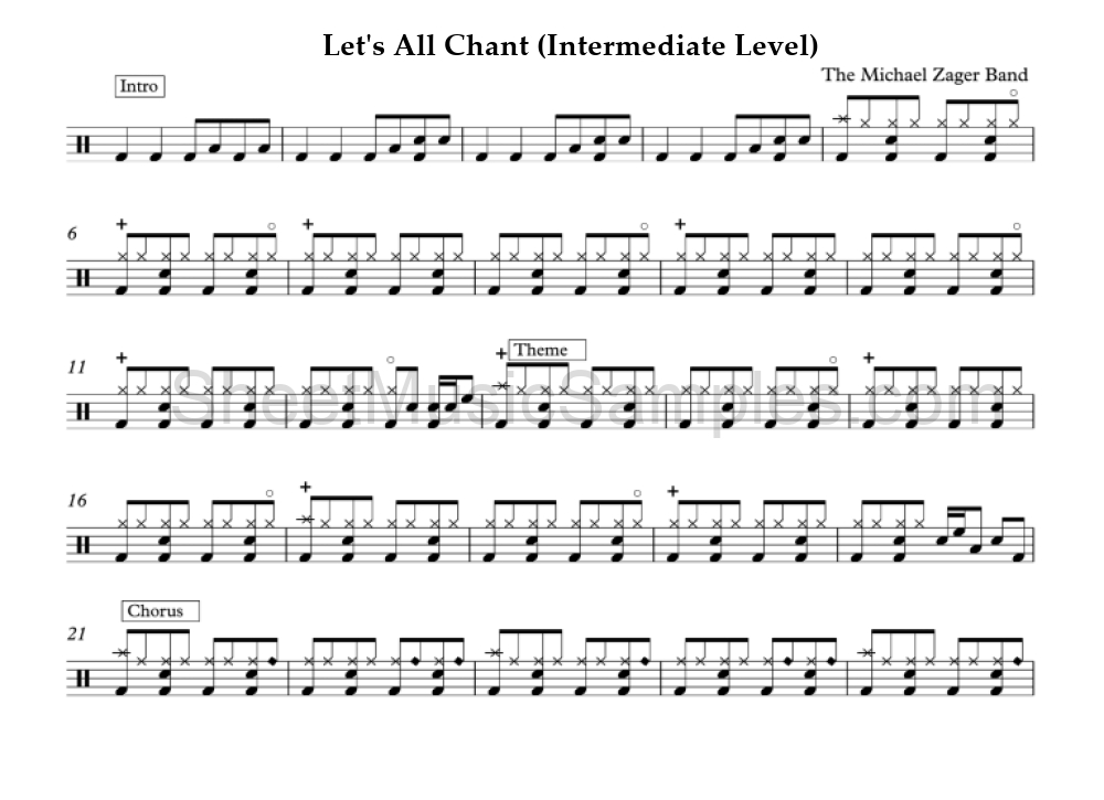 Let's All Chant (Intermediate Level)