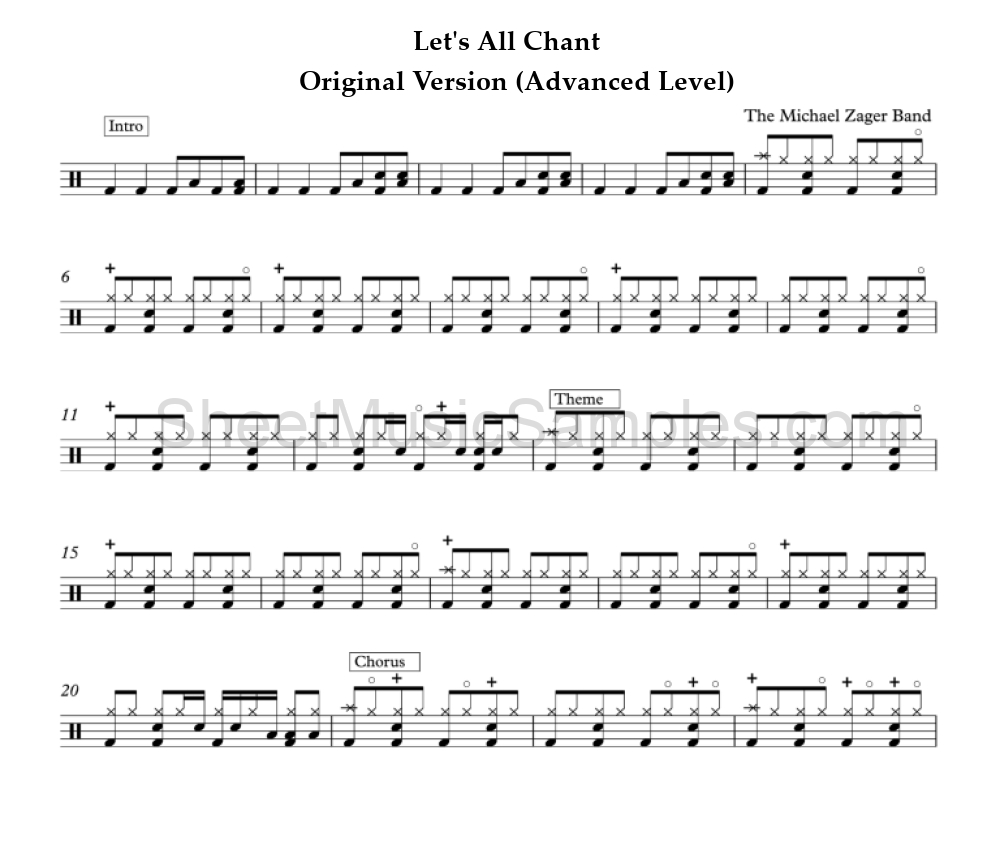 Let's All Chant - Original Version (Advanced Level)