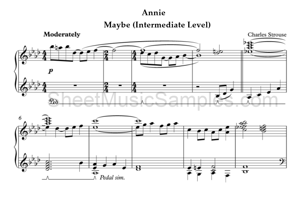 Annie - Maybe (Intermediate Level)