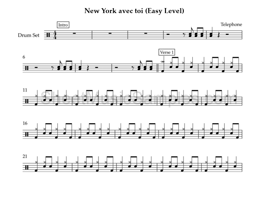 New York avec toi (Easy Level)