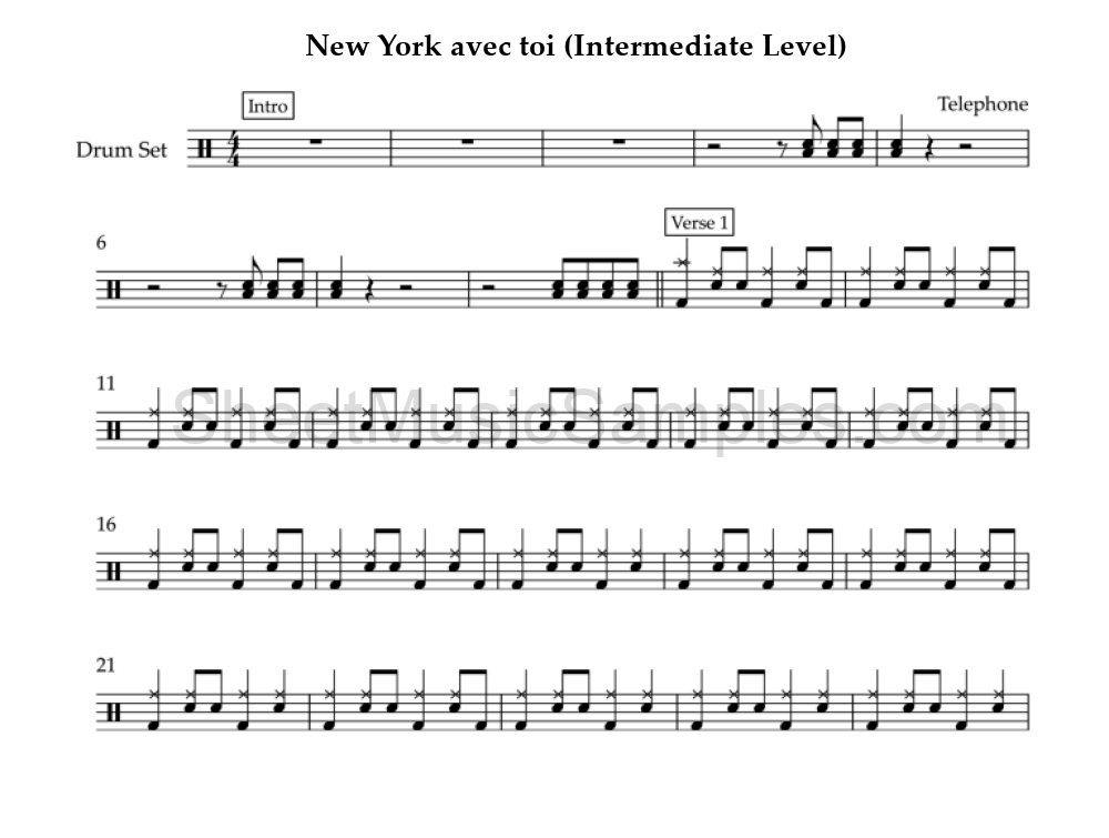 New York avec toi (Intermediate Level)