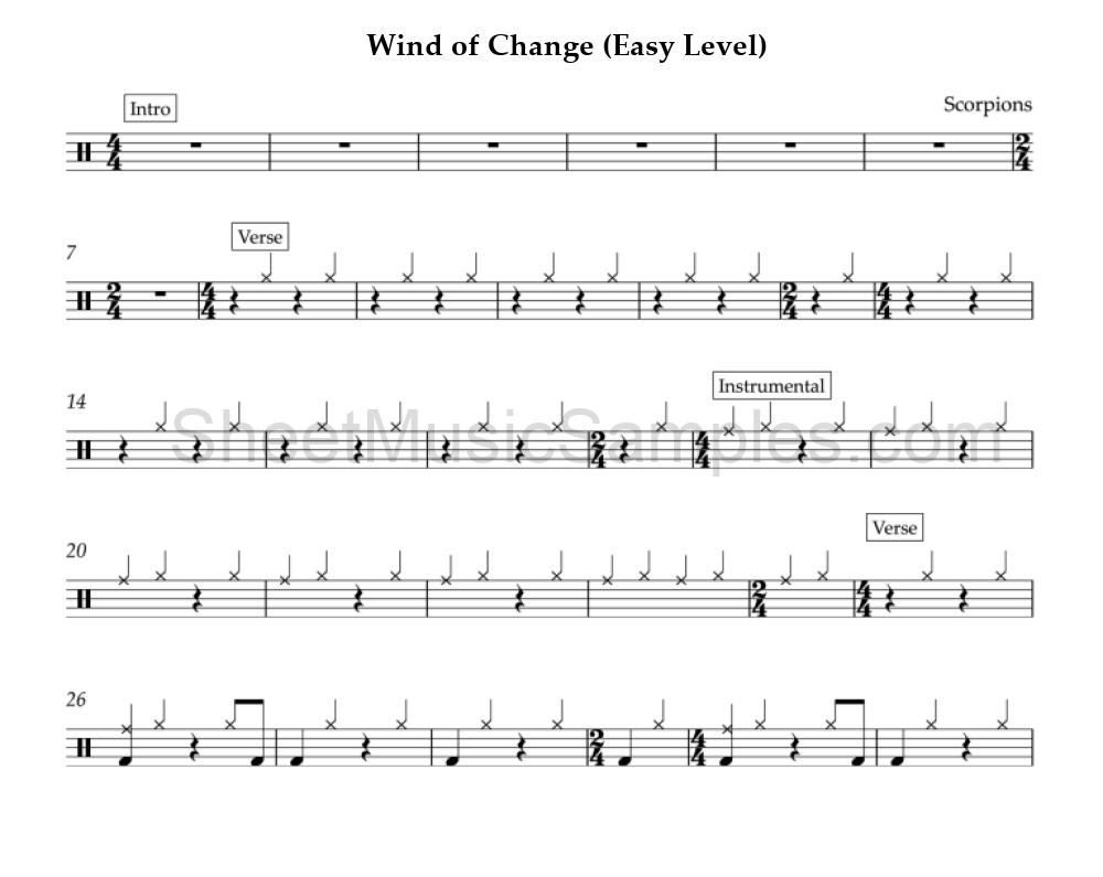 Wind of Change (Easy Level)