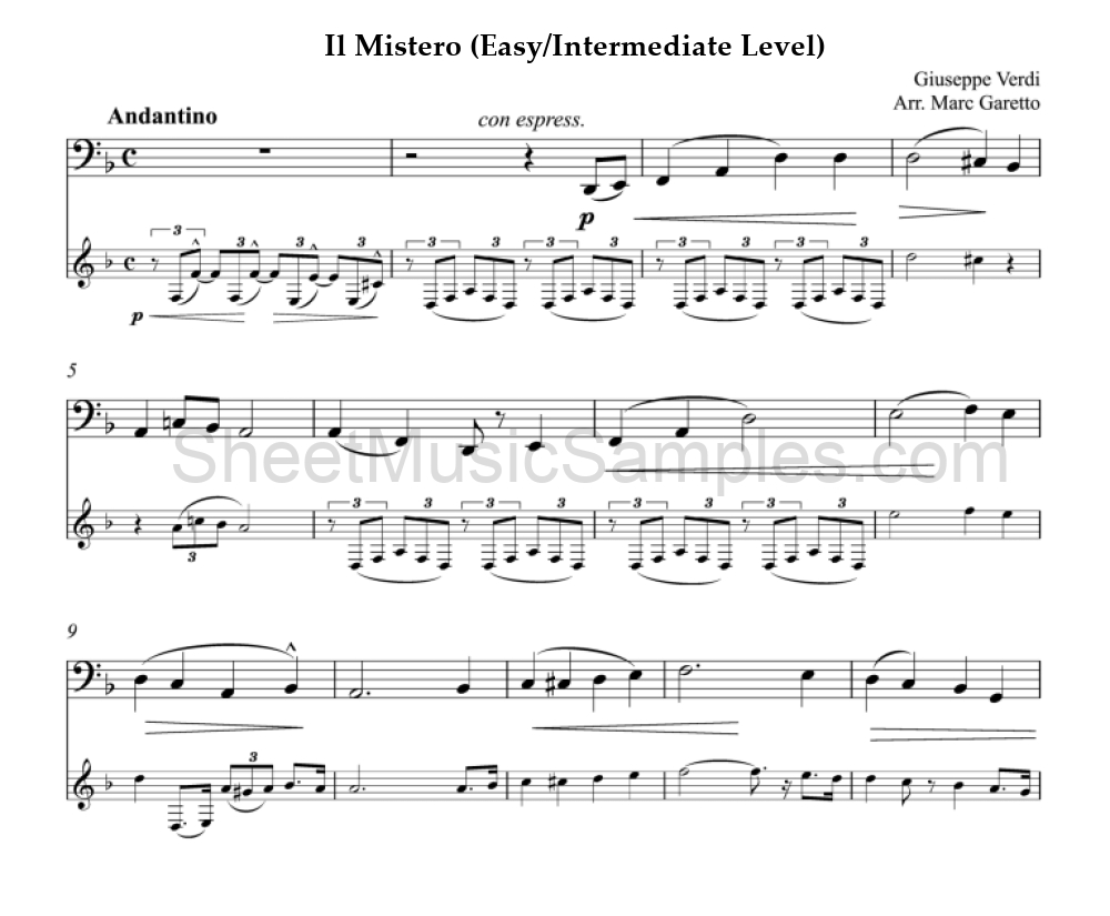 Il Mistero (Easy/Intermediate Level)