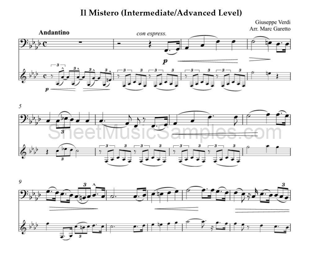 Il Mistero (Intermediate/Advanced Level)