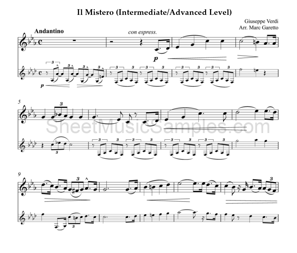 Il Mistero (Intermediate/Advanced Level)