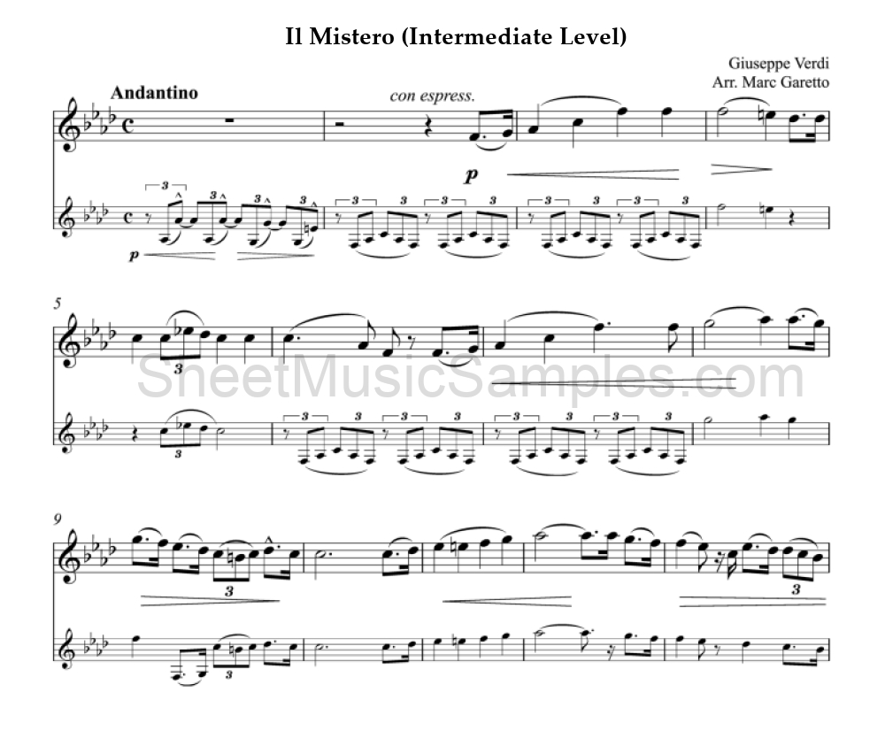 Il Mistero (Intermediate Level)