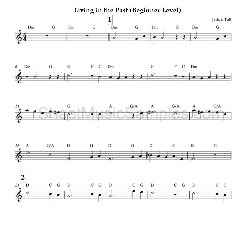 Living in the Past (Beginner Level)