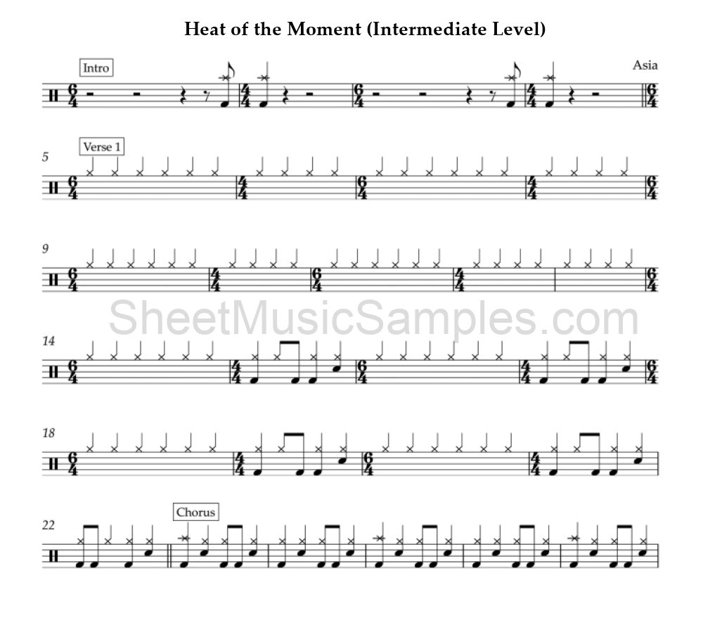 Heat of the Moment (Intermediate Level)