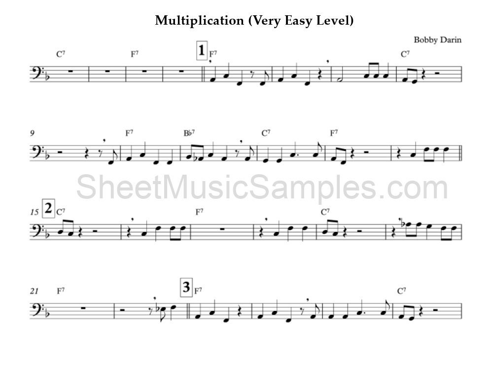 Multiplication (Very Easy Level)