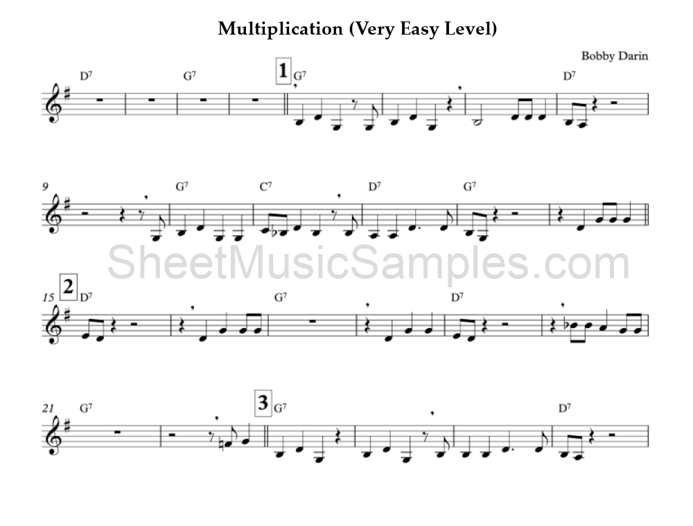 Multiplication (Very Easy Level)