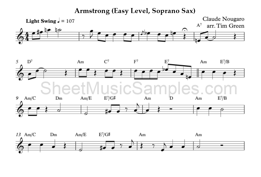 Armstrong (Easy Level, Soprano Sax)