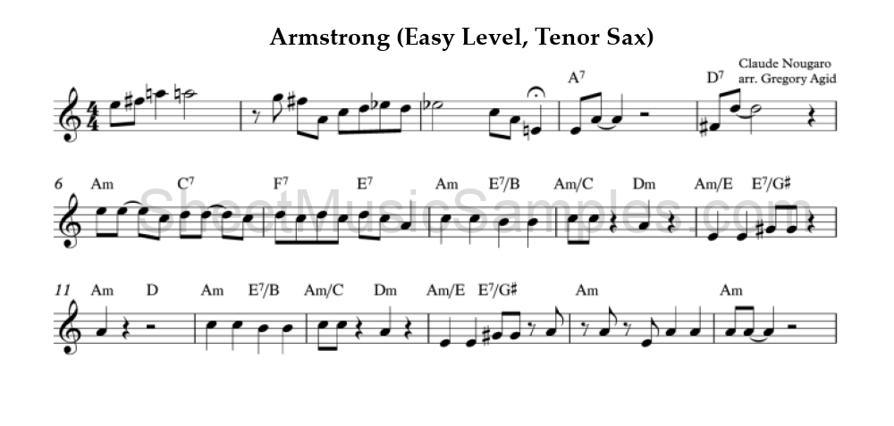 Armstrong (Easy Level, Tenor Sax)