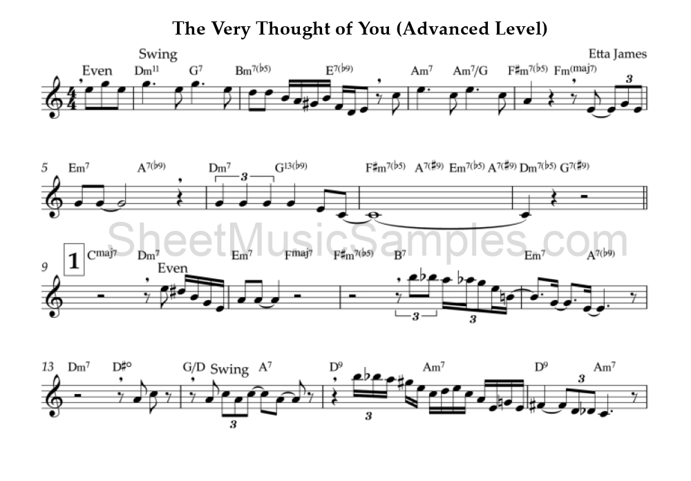 The Very Thought of You (Advanced Level)