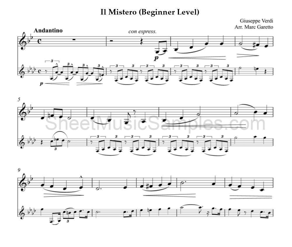 Il Mistero (Beginner Level)