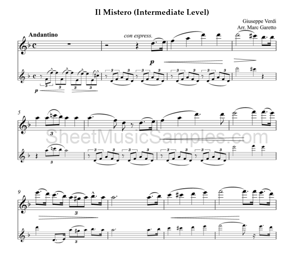 Il Mistero (Intermediate Level)