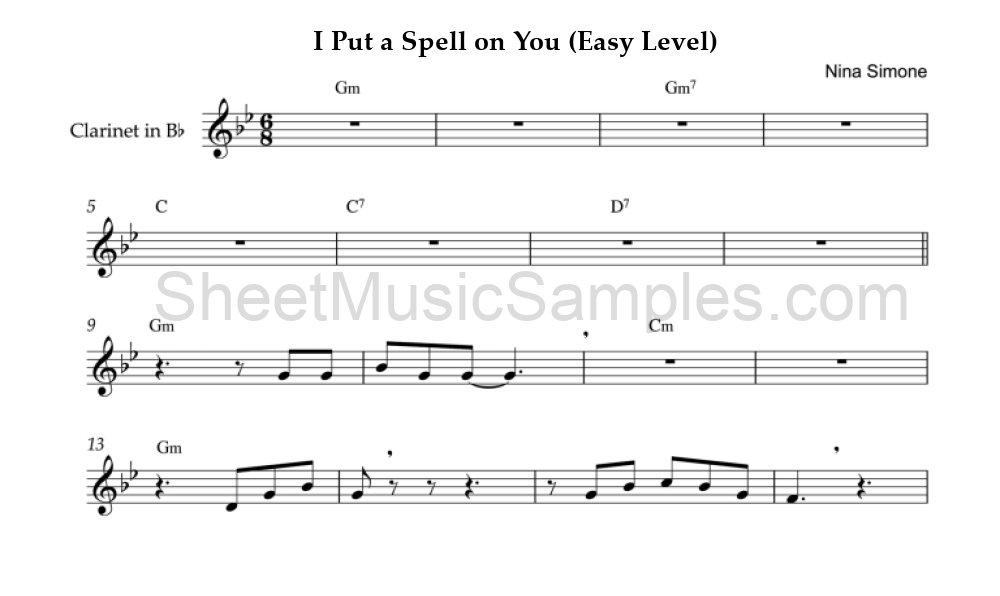 I Put a Spell on You (Easy Level)