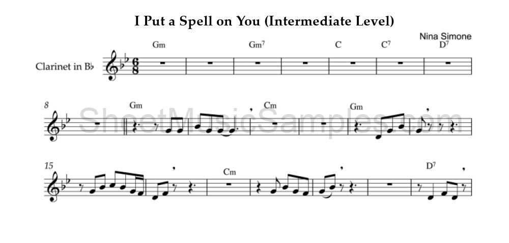 I Put a Spell on You (Intermediate Level)