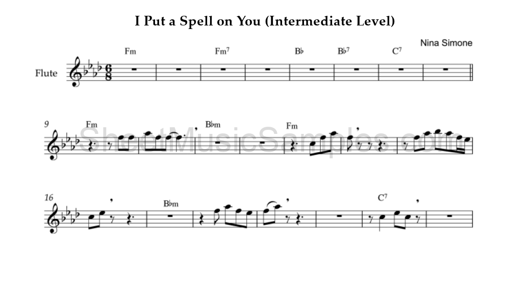 I Put a Spell on You (Intermediate Level)