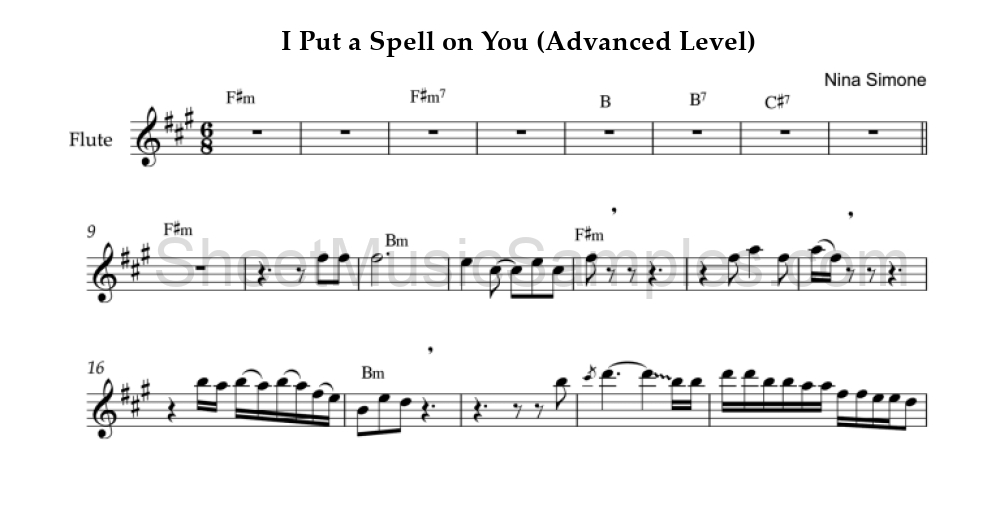 I Put a Spell on You (Advanced Level)