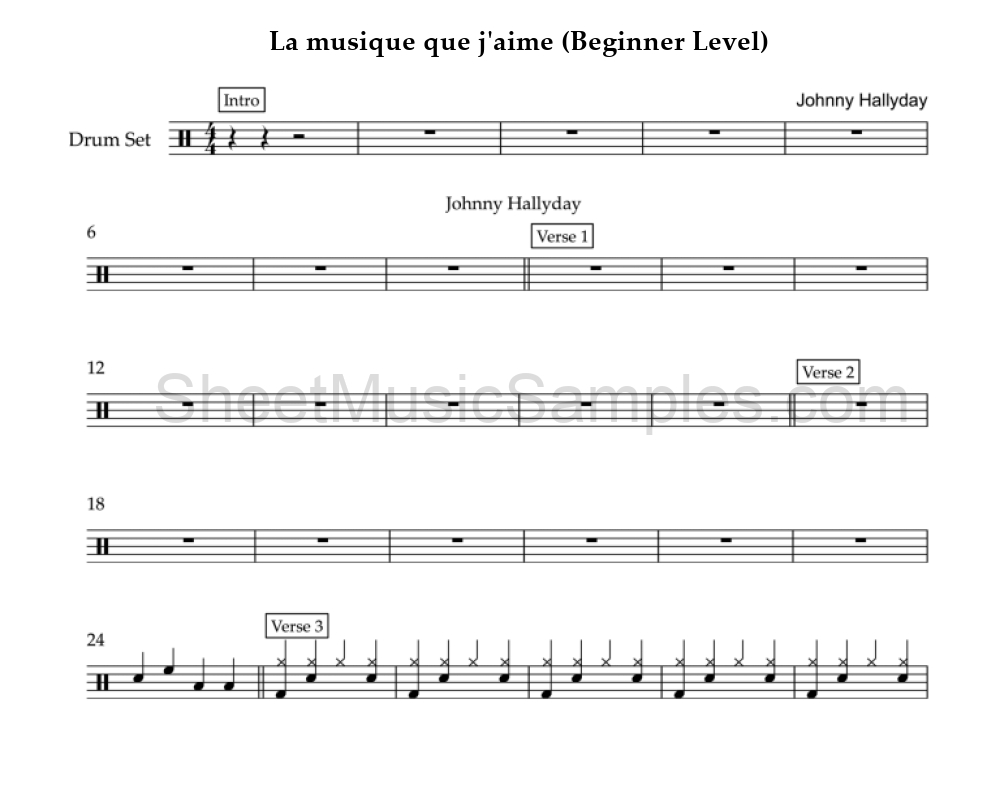 La musique que j'aime (Beginner Level)